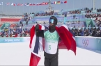 Įspūdingame akrobatinio slidinėjimo vyrų didžiojo šuolio rungties finale triumfavo norvegas 